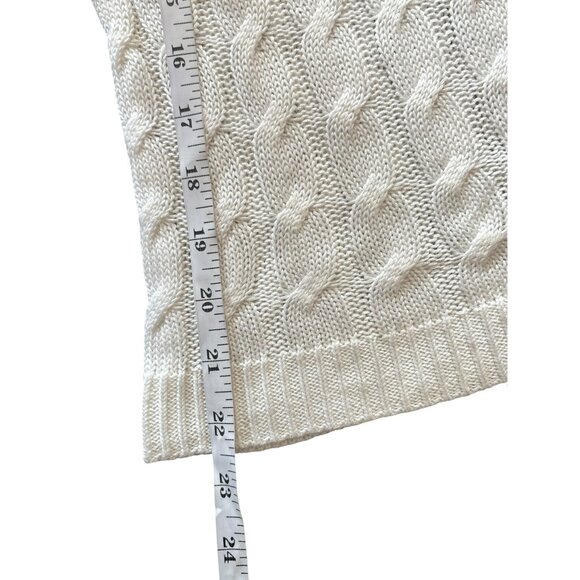 New York & Company Women's White Knitted Top - Picture 6 of 6